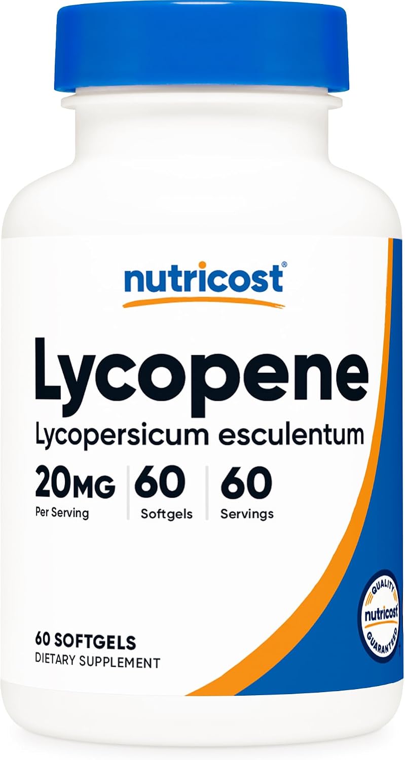 Nutricost Lycopene (20mg) 60 Softgels - Gluten-free, Non-GM - görsel 1