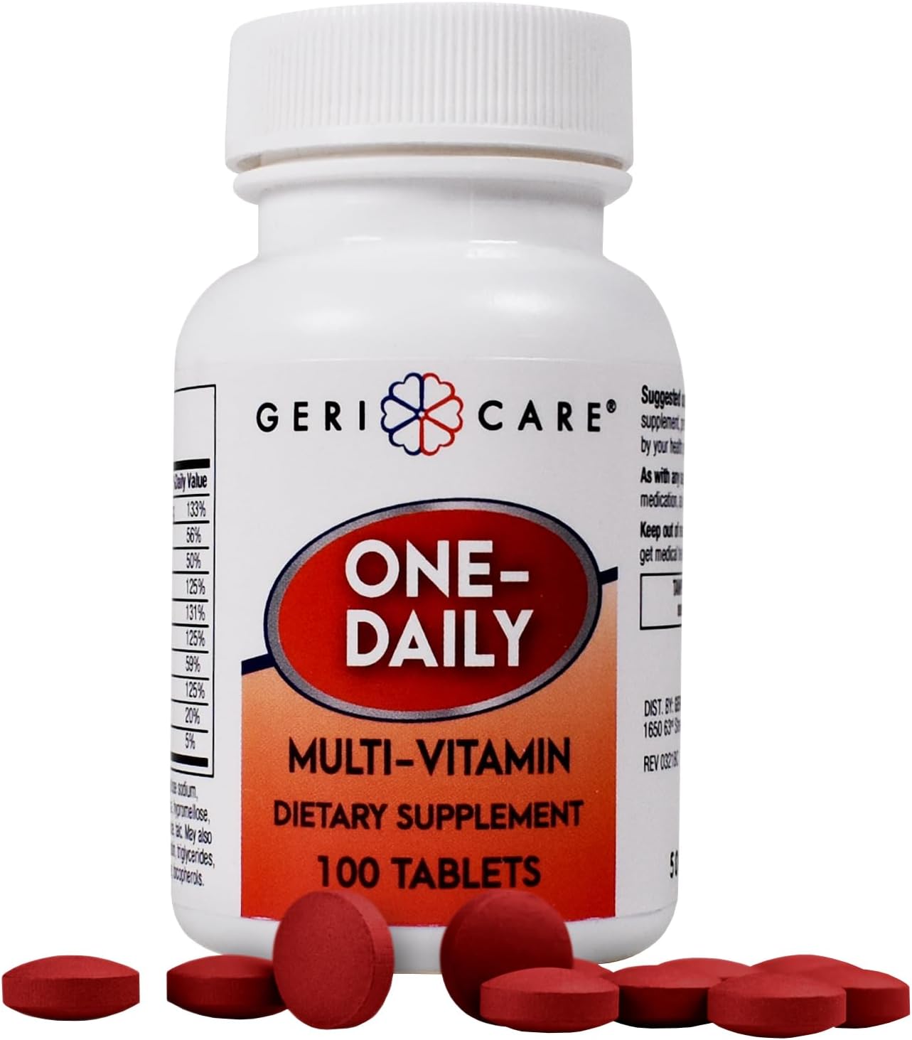 GeriCare Multivitamin One-Daily Tablets, 100 Count - görsel 1