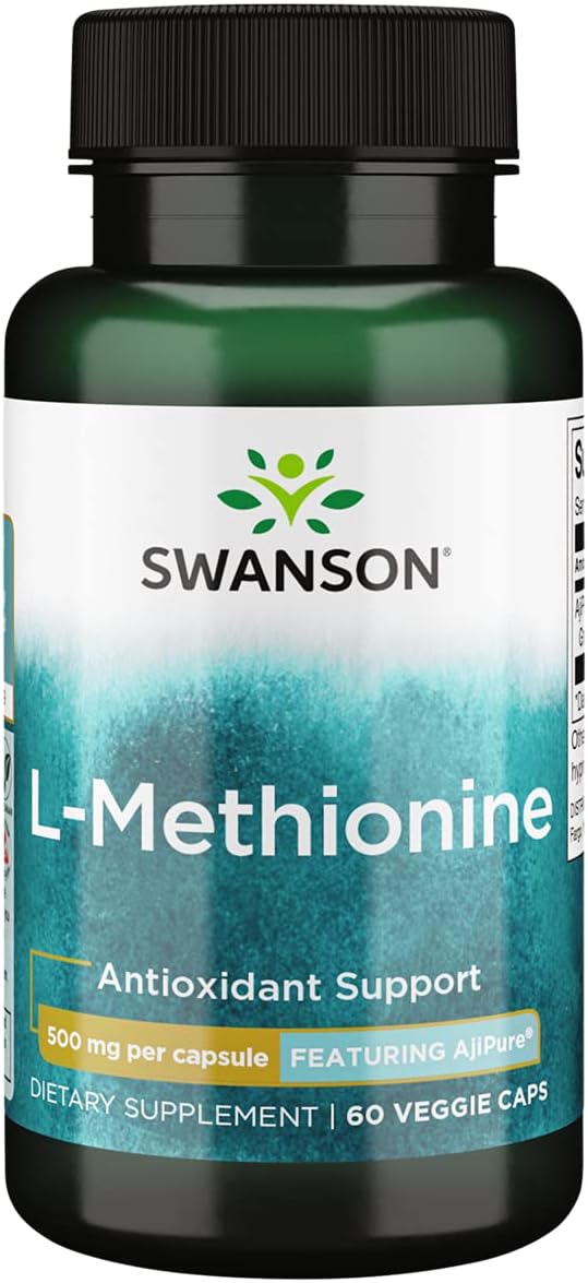 Swanson ULT L-Methionine 500 mg – 60 Vegetarian Capsules - görsel 1