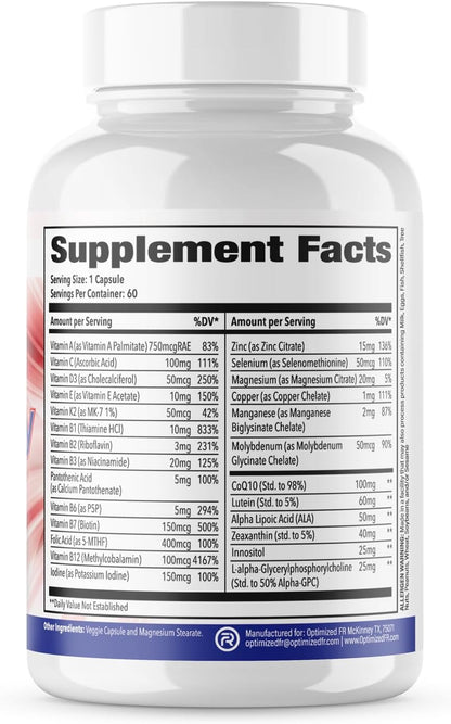 Fit4Duty Multivitamin+ for First Responders – 60 Capsules (2-Month Supply)