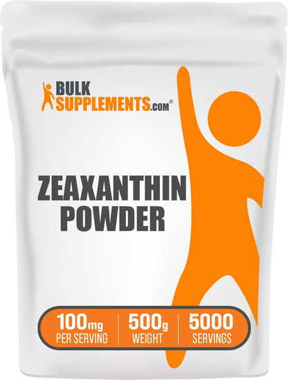 BulkSupplements Zeaxanthin Powder - 5mg per Serving, 5kg Pack of 5