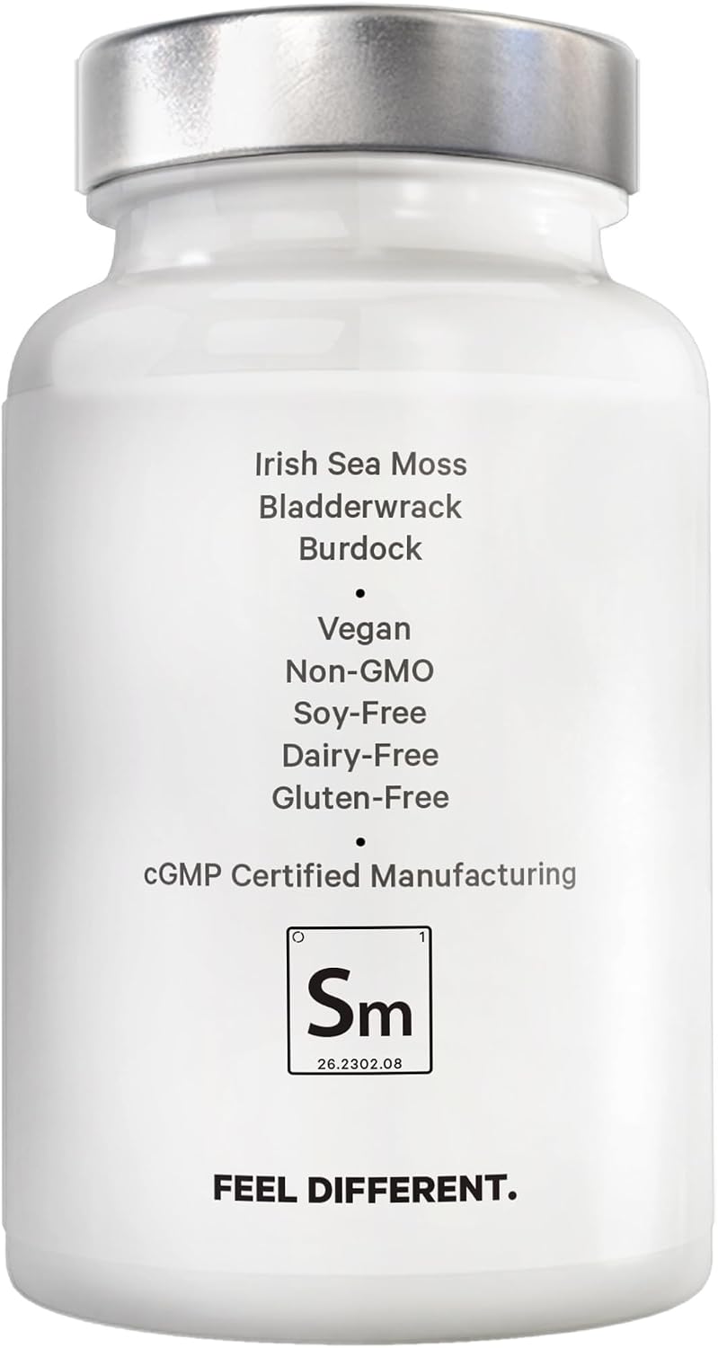 Amen Sea Moss, 1000mg Organic Irish Sea Moss, Bladderwrack, 90 Capsules - görsel 9