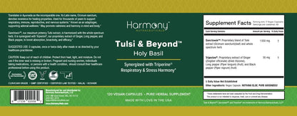Tulsi – Holy Basil Supplement – High Potency, Maximum Bioavailability, Made with Organic Herbs (Vegetarian Capsules, 120 Capsules)