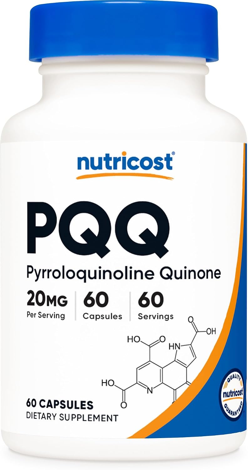 Nutricost PQQ (Pyrroloquinoline Quinone) 20 mg, 60 Capsules - görsel 1