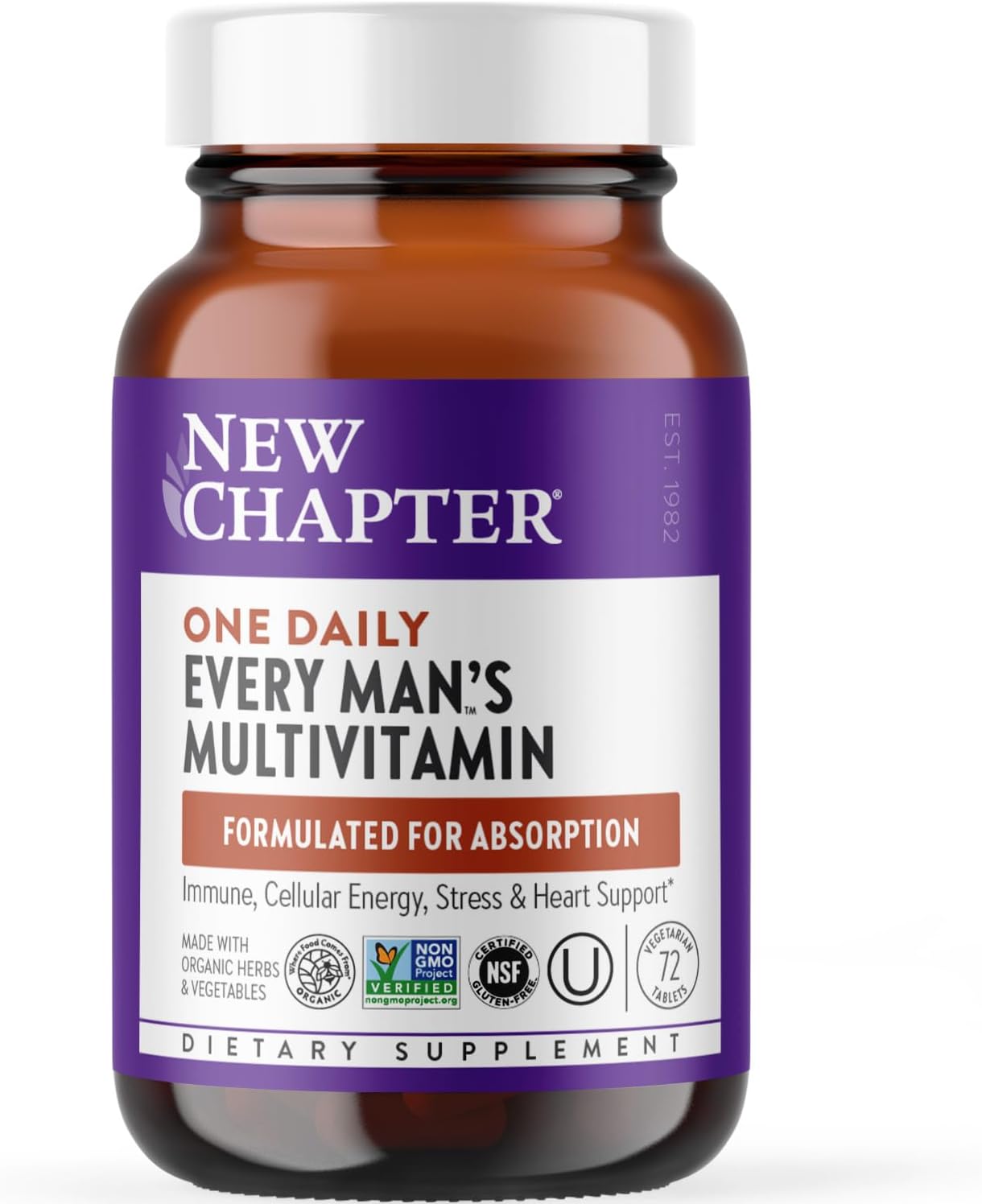 New Chapter Every Man's One Daily Multivitamin - 48 Tablets - görsel 10