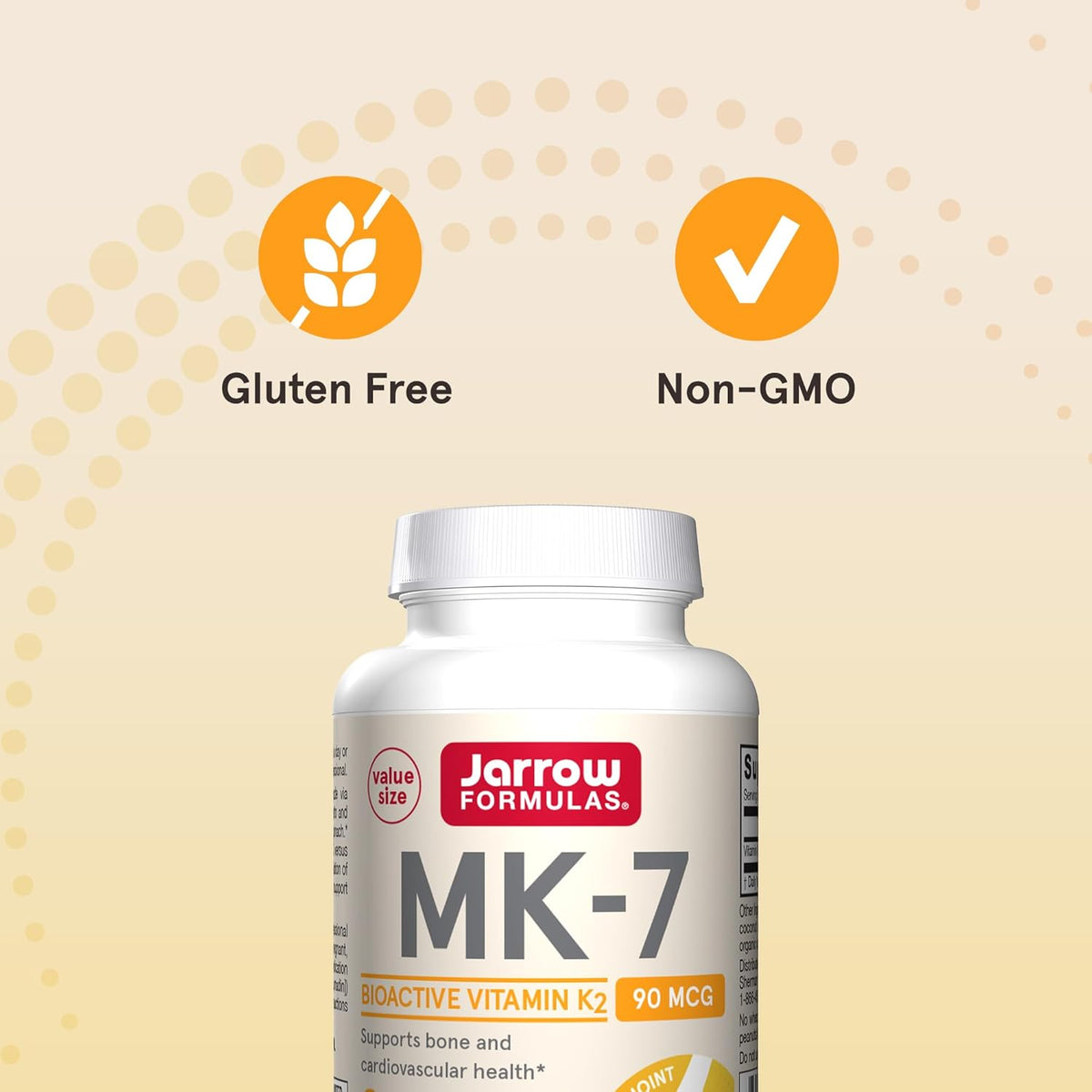 Jarrow Formulae MK-7 90 mcg - Bioactive Vitamin K2 (MK-7) - Bone & Heart Health - 120 Softgels - görsel 5