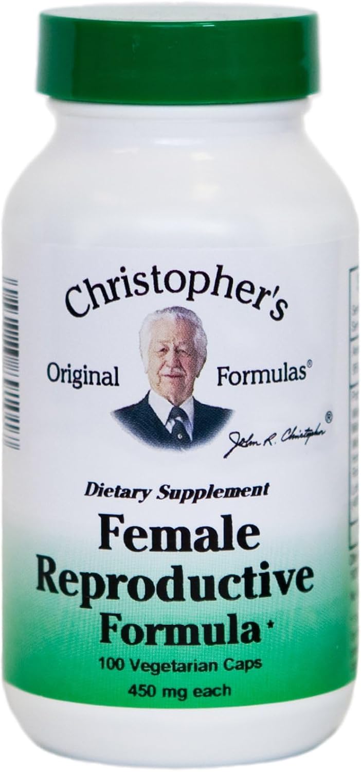 Christopher's Original Formulae Female Reproductive Formula, 100 Vegetarian Capsules - görsel 1