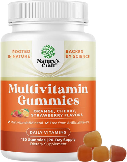 Multivitamin Gummies for Adults - Halal, Gelatine-Free, with B12 Biotin Zinc & Vitamin D - Non-GMO Gluten-Free - 90 Gummies