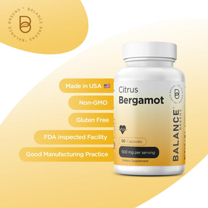 Citrus Bergamot 500mg, 60 Vegan Capsules - – Clean Label: Free from GMOs, gluten, and artificial additives. – Image 6