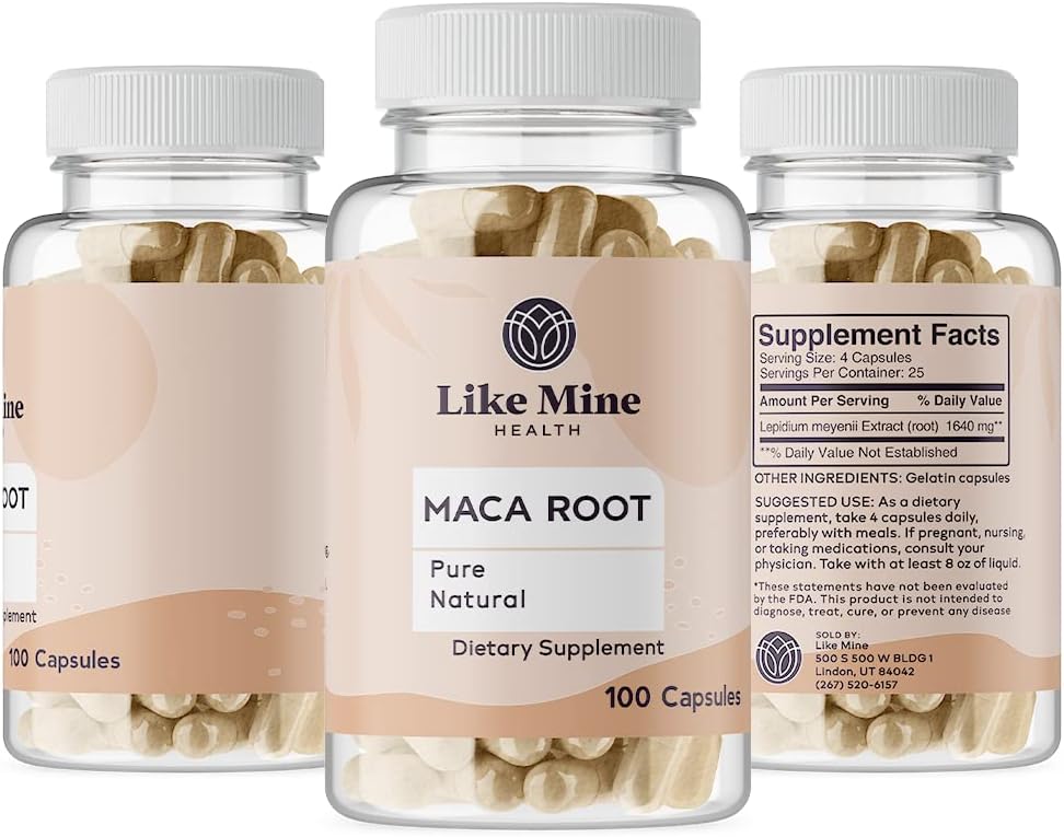 Pure Maca Root Capsules (100) - No Fillers, Single Ingredient - görsel 4
