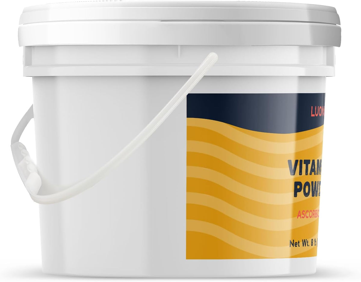 Luonix Vitamin C Powder, 1 Gallon Bucket - Ascorbic Acid Supplement - görsel 3