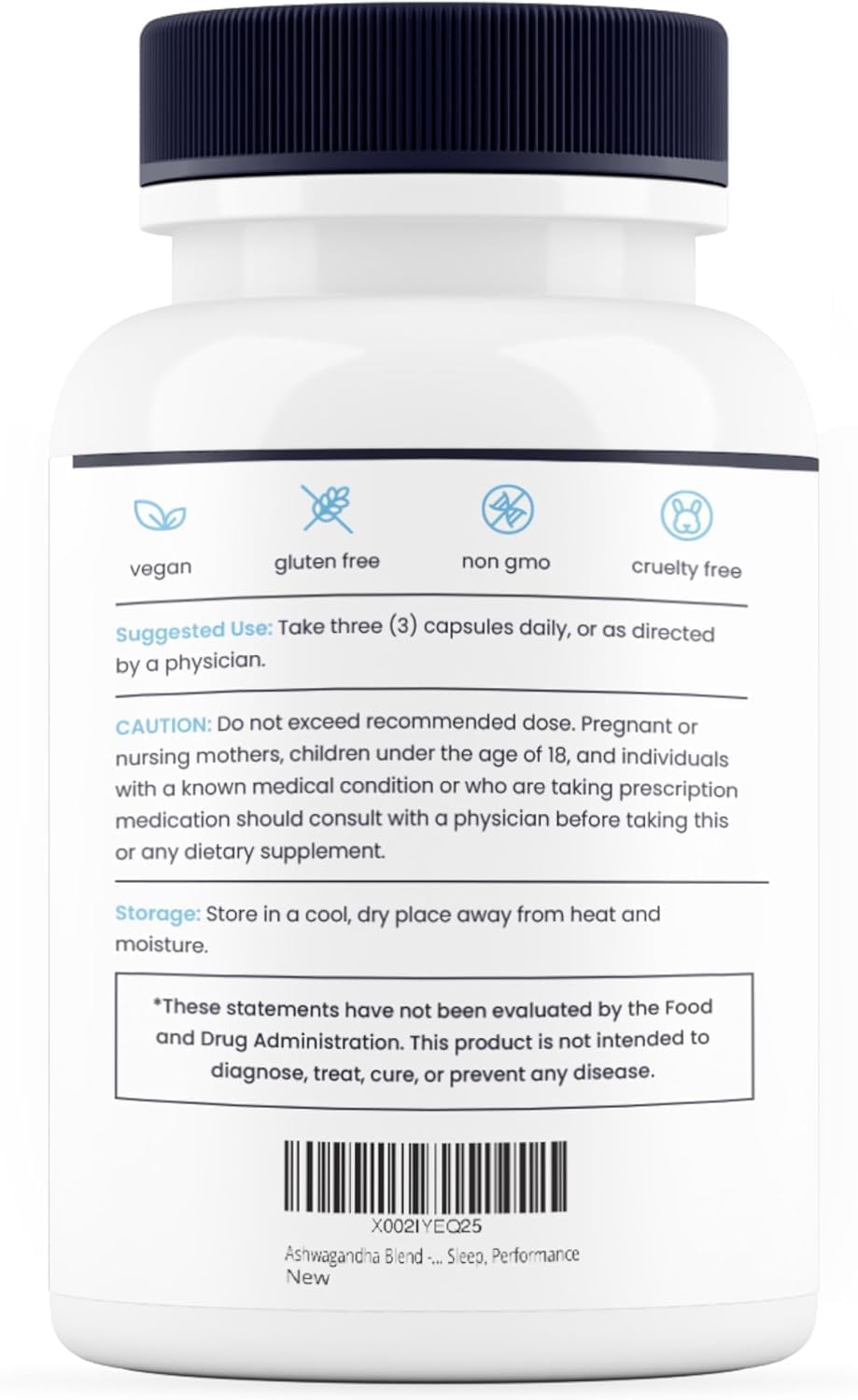 Nature's Pure Blend Organic Ashwagandha Complex – Stress and Mood Support – 60 Vegan Capsules - görsel 9