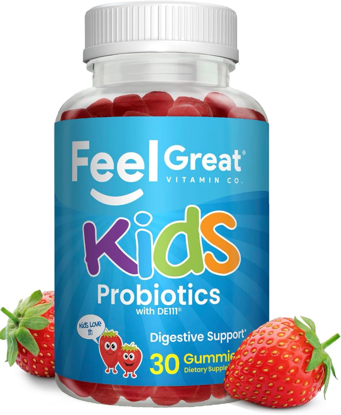Feel Great USDA Organic Kids Probiotics Gummies - görsel 1