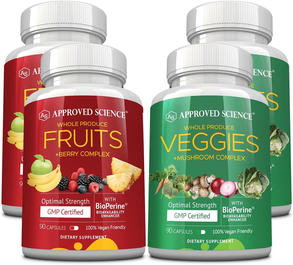 Approved Science Fruit & Veg - 42 Whole Fruit & Veg Supplement - 90 Capsules - görsel 8