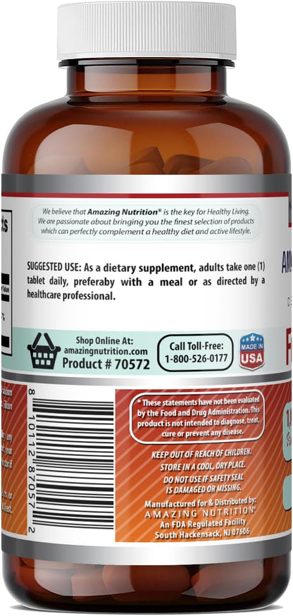 Amazing Formulae Folic Acid 1000 mcg (1 mg) | 240 Tablets | Vitamin B9 | Non-GM | Gluten-free | Made in the USA