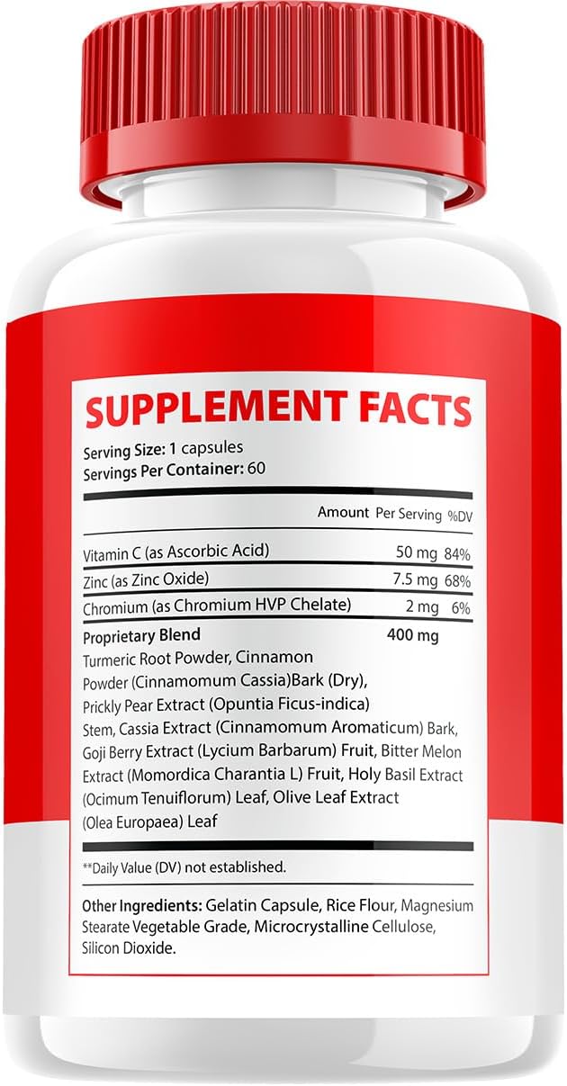 Gluco Ally Capsules - Advanced Supplement for Metabolic Support, 60 Capsules - görsel 6