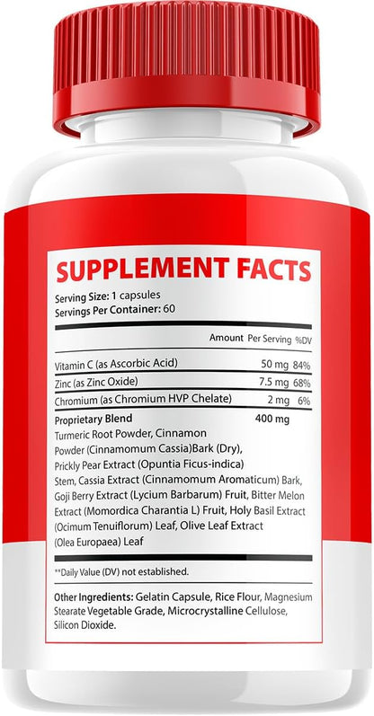 Gluco Ally Capsules - Advanced Supplement for Metabolic Support, 60 Capsules