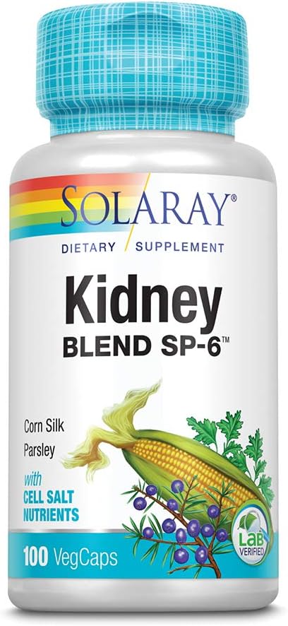 Solaray Kidney Blend SP-6 – Traditional Herbal Supplement for Women and Men, 100 Vegan Capsules - görsel 1