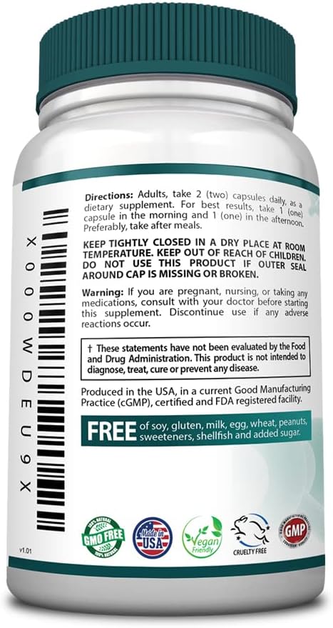 Natural Hair Growth Solution – Dietary Supplement, 60 Capsules - görsel 2