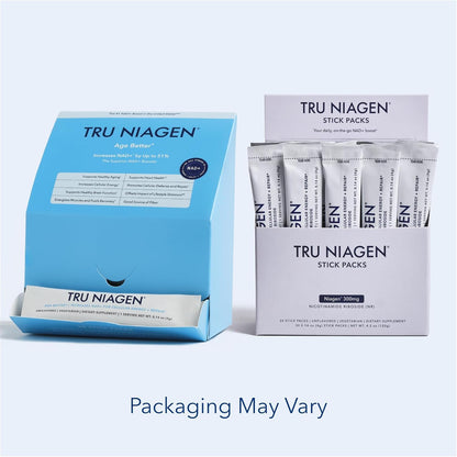 TRU NIAGEN NAD+ Booster | Nicotinamide Riboside Mixing Powder for Cellular Energy - 30 Sachets of 300mg