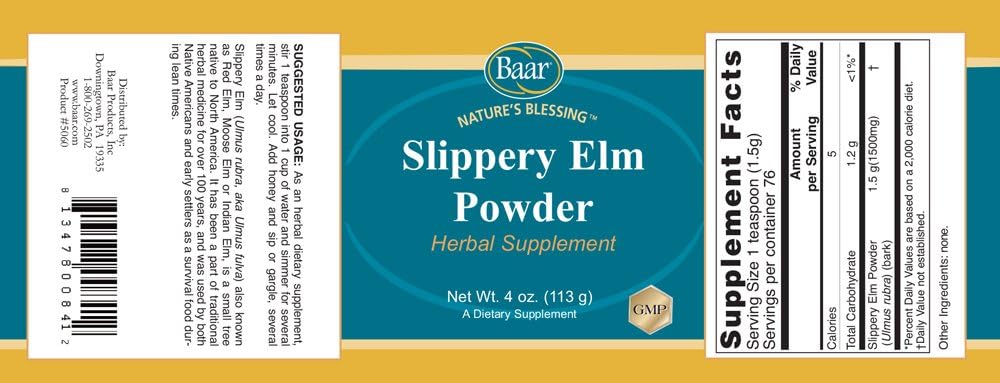Baar American Saffron Tea & Slippery Elm Bark Powder Kit – 170g Saffron & 113g Elm - görsel 5