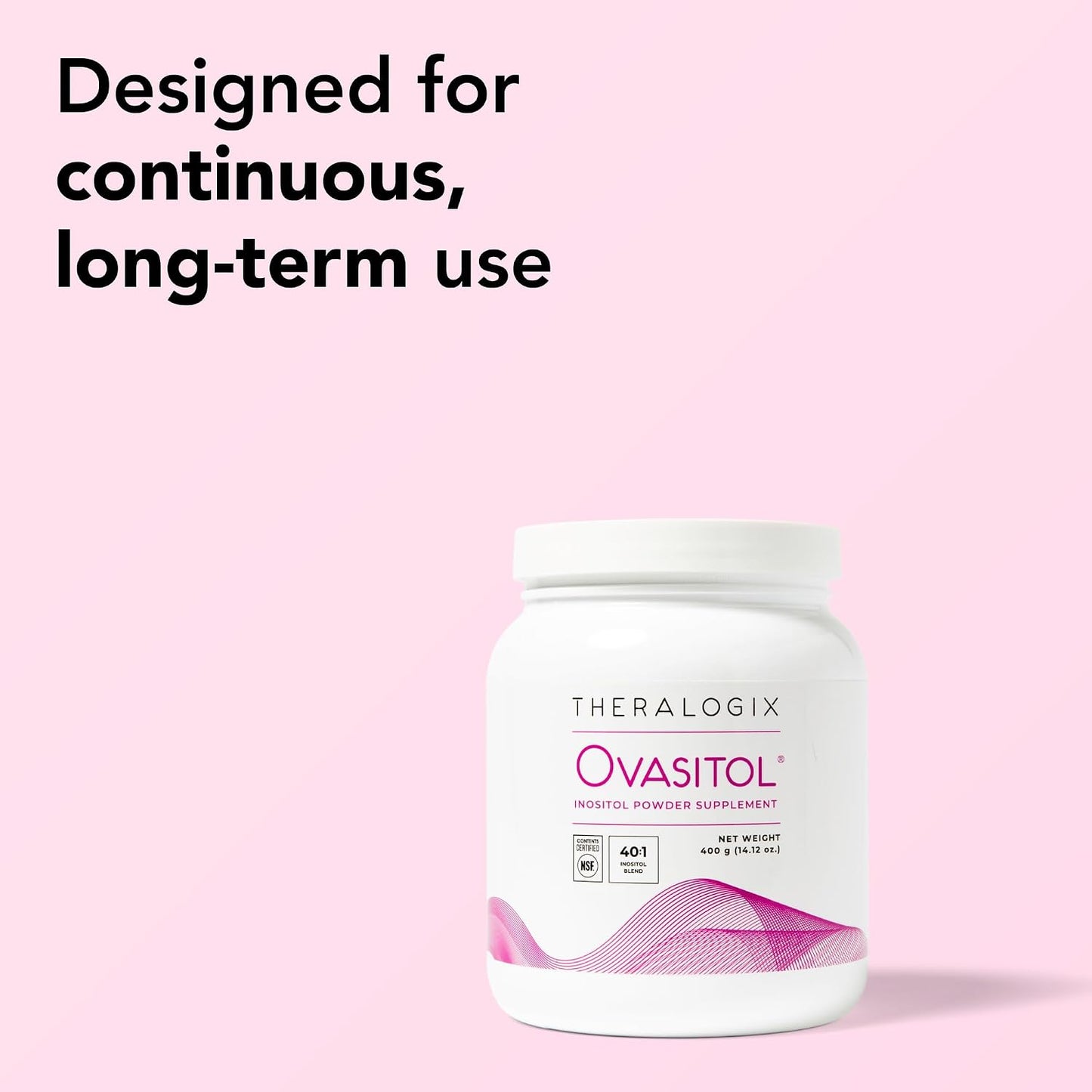 Theralogix Ovasitol Inositol Powder - 180-Day Supply - Myo-Inositol & D-Chiro Inositol for Hormone Balance & Ovarian Function Support* - NSF Certified, (360 Servings), 28.24 oz (Pack of 2) - görsel 5