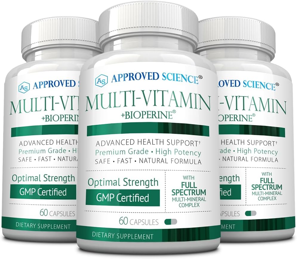 Approved Science Multivitamin - with Full-Spectrum B-Vitamins, Green Tea, Lutein, Lycopene, Zeaxanthin, BioPerine - 360 Capsules - görsel 7