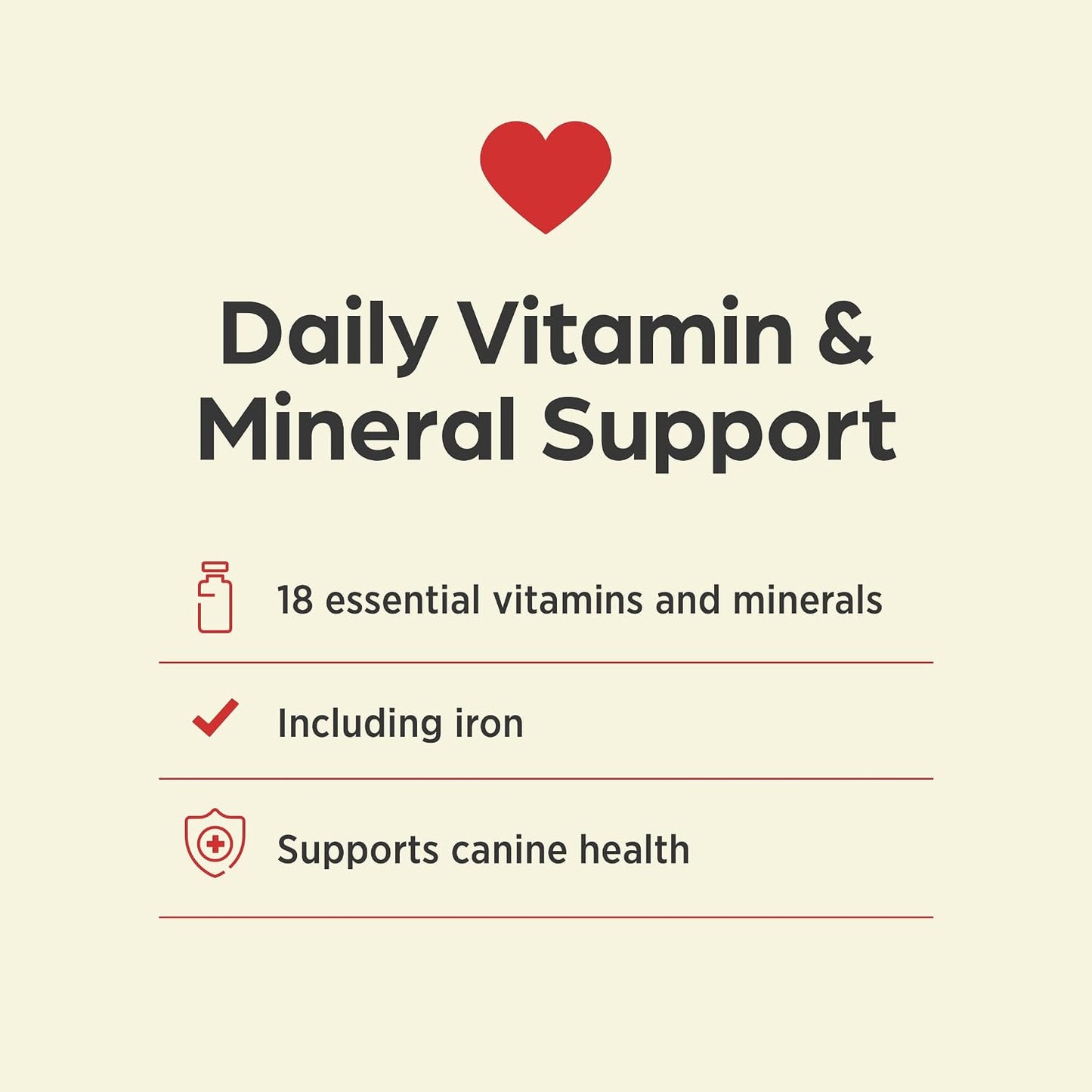 Vi-Sorbits Iron & Vitamin Daily Supplement for Dogs, Meat-Flavoured Chewable Tablets, 200 Count - görsel 3