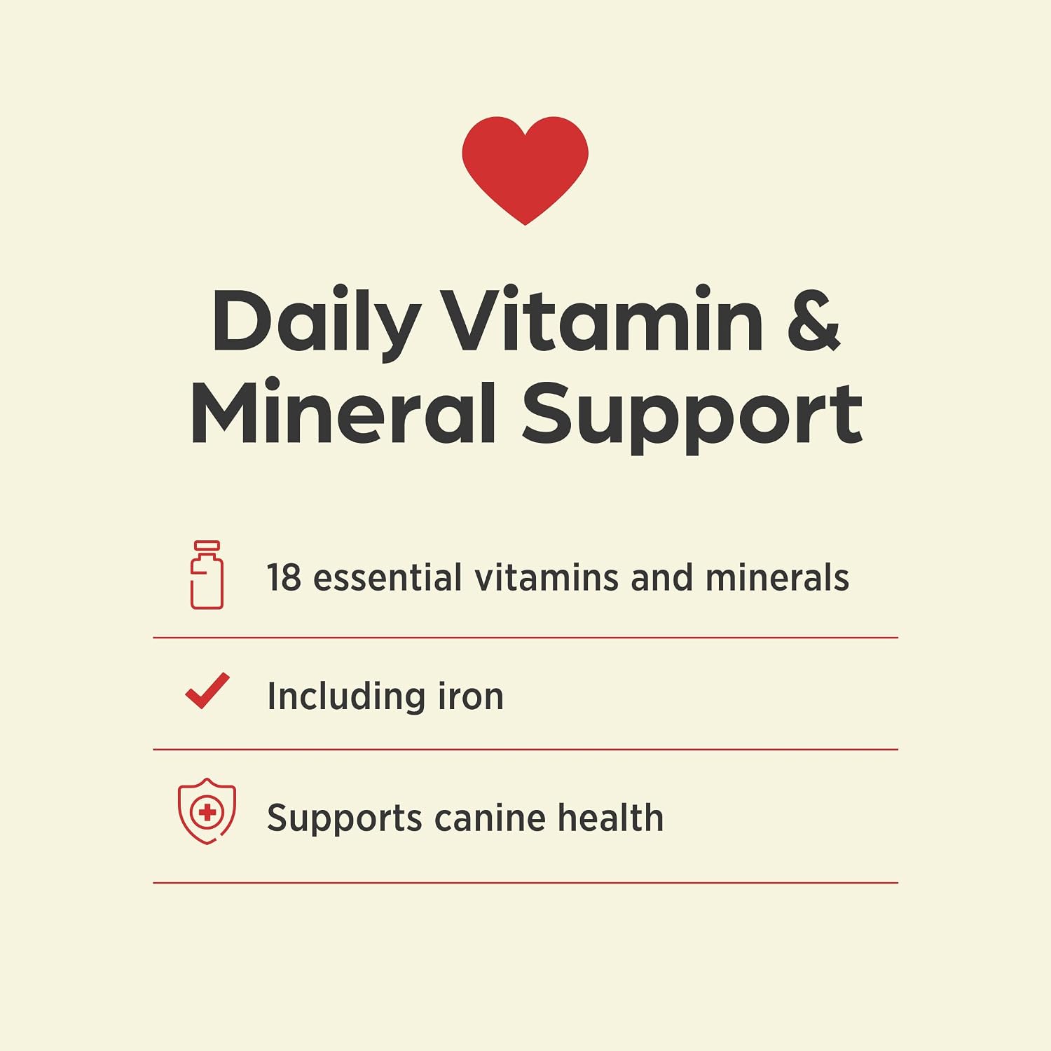 Vi-Sorbits Iron & Vitamin Daily Supplement for Dogs, Meat-Flavoured Chewable Tablets, 200 Count - görsel 3