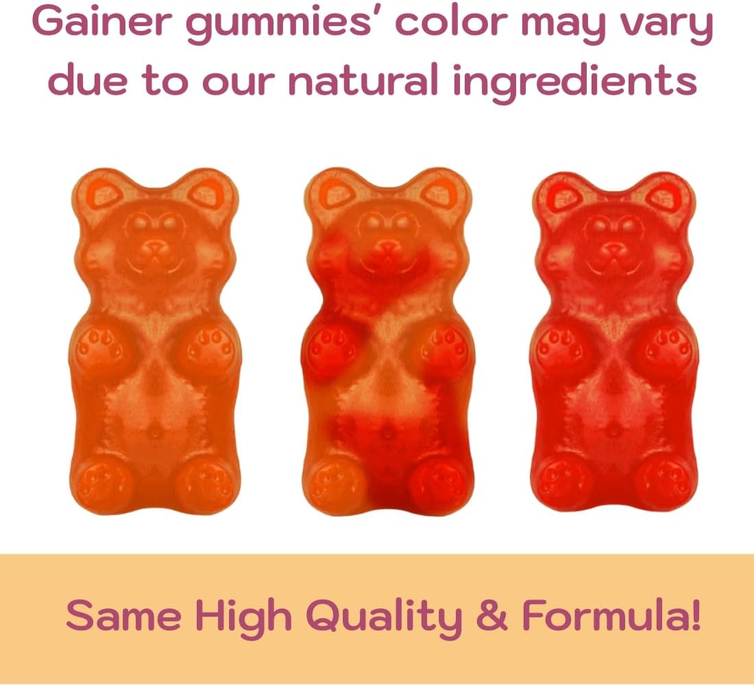 Holistic MD Gainer Gummies for Women Men Elderly and Kids | Clinically Studied Ingredients | 10 in 1 with L-Lysine Gentian Root Vitamin B | Non-GMO Sugar Free Vegan | 60 Count - görsel 7