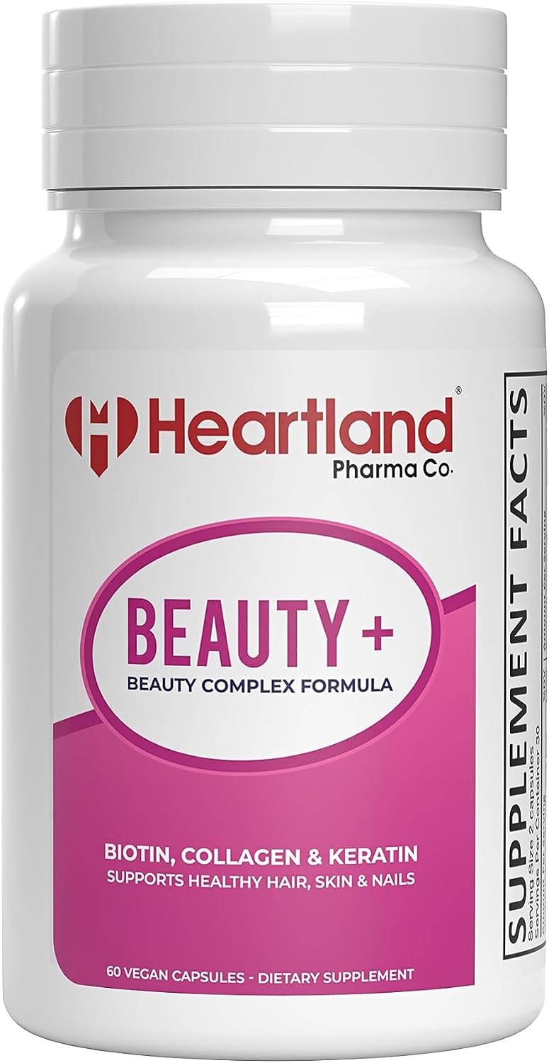 Beauty+ Complex Formula Capsules | Biotin, Collagen & Keratin | Hair, Skin & Nails Support - görsel 1