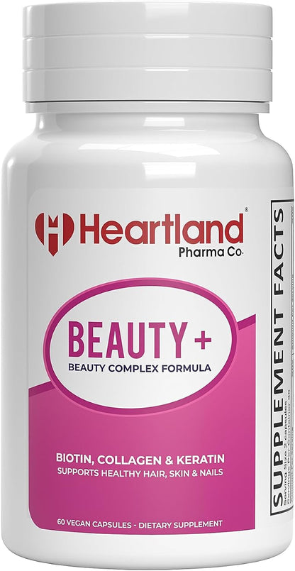 Beauty+ Complex Formula Capsules | Biotin, Collagen & Keratin | Hair, Skin & Nails Support