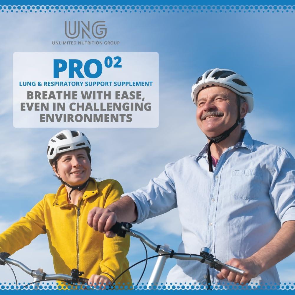 UNG Pro-O2 Lung & Respiratory Support Supplement - 725 mg, 60 Capsules - görsel 9
