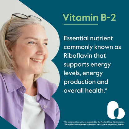BESTVITE Vitamin B-2 (Riboflavin) 400 mg – 120 Vegetarian Capsules – High Potency – Energy, Skin & Nervous System Support – Vegan – Non-GMO – Gluten-Free – No Stearates