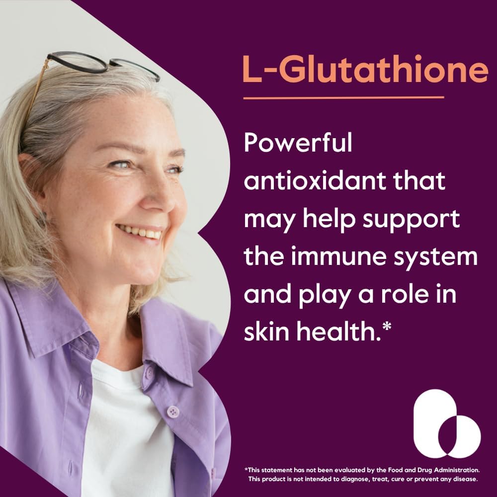 BESTVITE L-Glutathione 250 mg (60 Vegetarian Capsules) - No Stearates - Vegan - Non-GMO - Gluten-free - görsel 2
