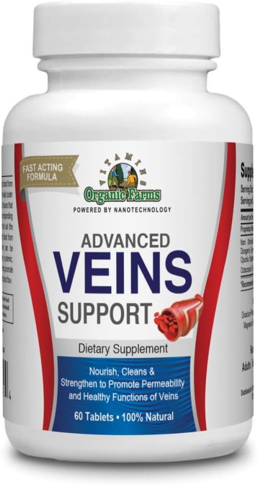 OFV Veins Support Supplements - 60 Tablets - 100% Natural Vein Health Supplement - görsel 1