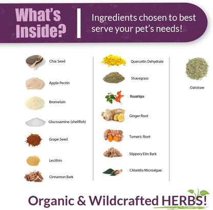 Amber NaturalZ Carticil Plus Herbal Supplement for Dogs, 60-Day Medium Dog Supply
