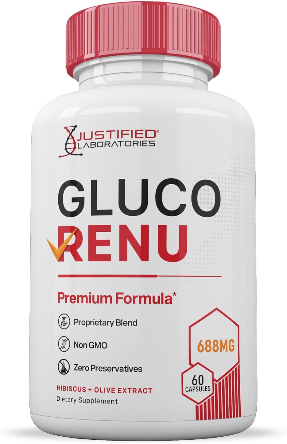 (3 Pack) Gluco Renu 688mg Premium Glycaemic Support Capsules - 180 Capsules - görsel 4