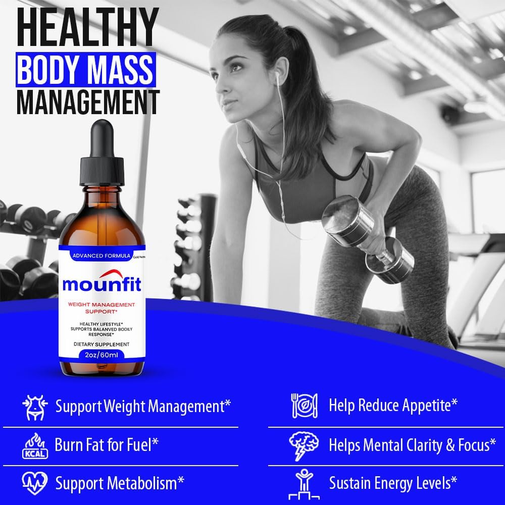 (5 Pack) Mounfit Drops, All Natural Formula, Mounfit Liquid Supplement Maximum Strength, Official Vitamin Extract for Men and Women - görsel 4