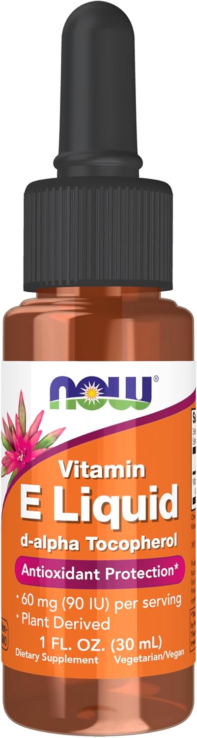 NOW Foods Natural Vitamin E Liquid (D-alpha-tocopherol), 13,000 IU, 30ml - görsel 1