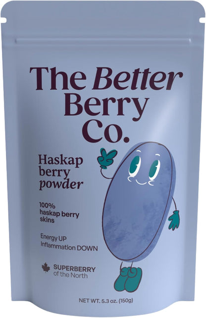 The Better Berry Co Haskap Berry Fruit Powder – Plant-Based Superfood, 30-Day Supply