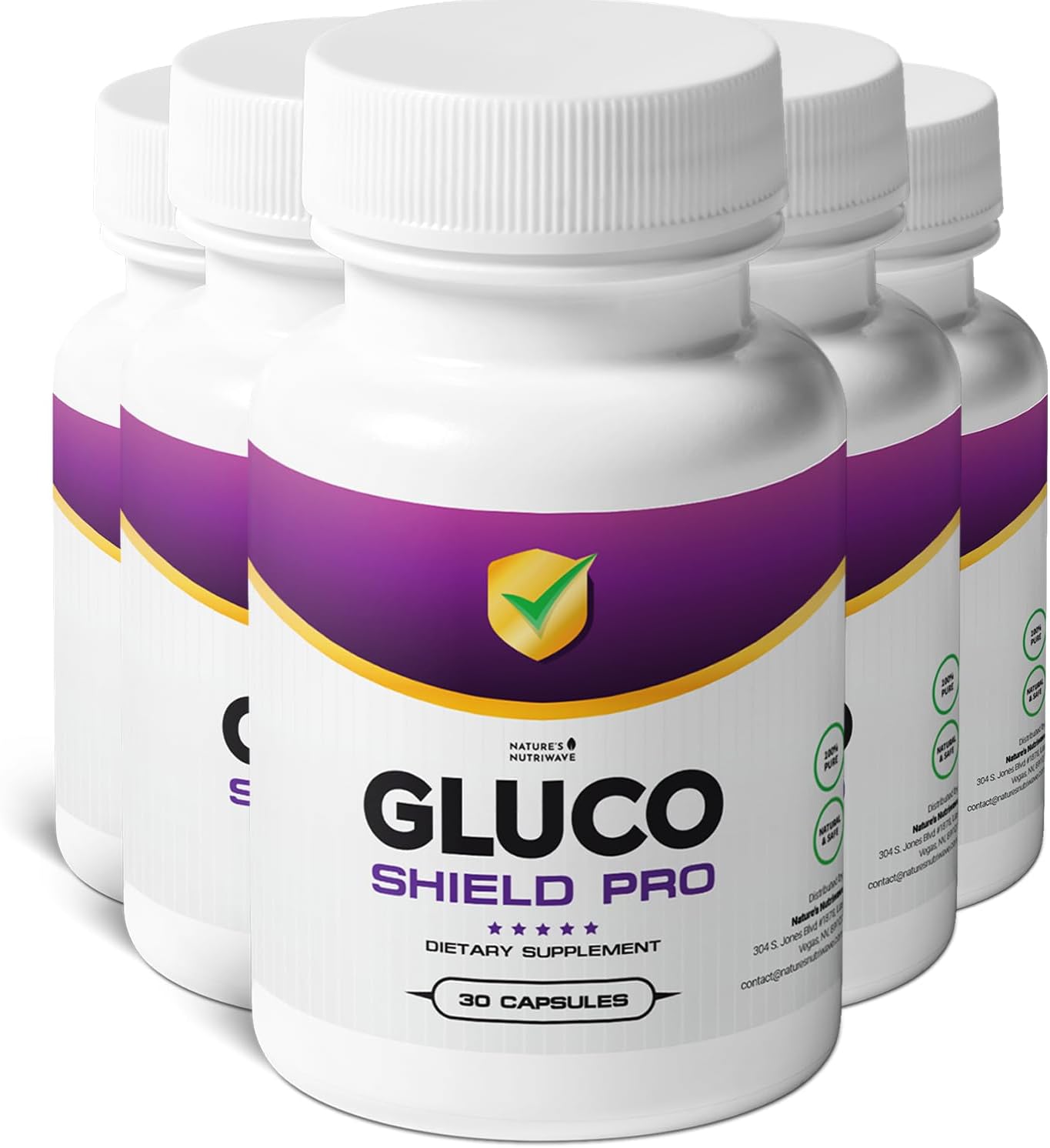 GlucoShield Pro – B1, B2, B6, Magnesium & Zinc – 30 Capsules, 6-Month Supply - görsel 1
