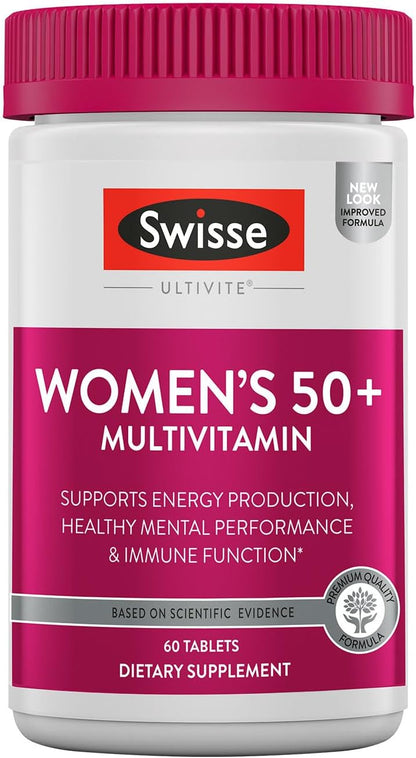 Swisse Daily Multivitamin for Women 50 and Over – 60 Tablets