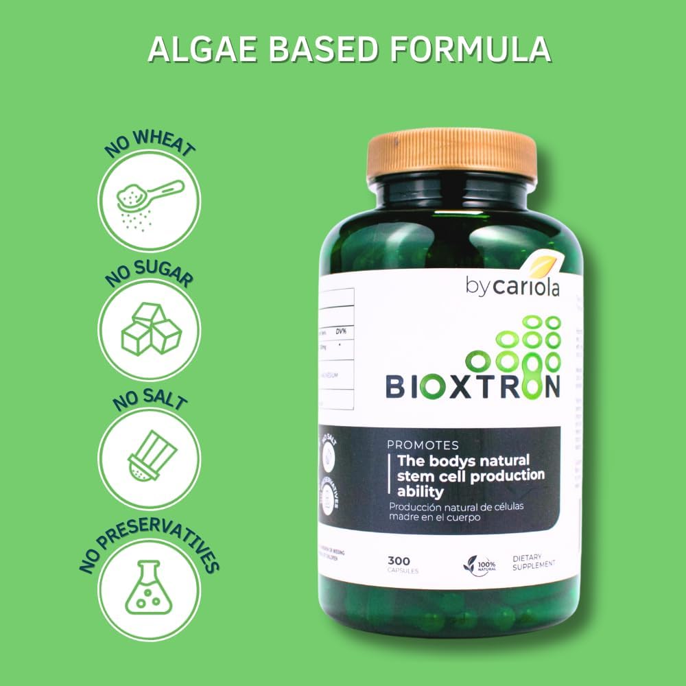 Bioxtron AFA Stem Cell Food Supplement - Stem Cell Renewal, Joint & Immune Support - 300 Capsules - görsel 6