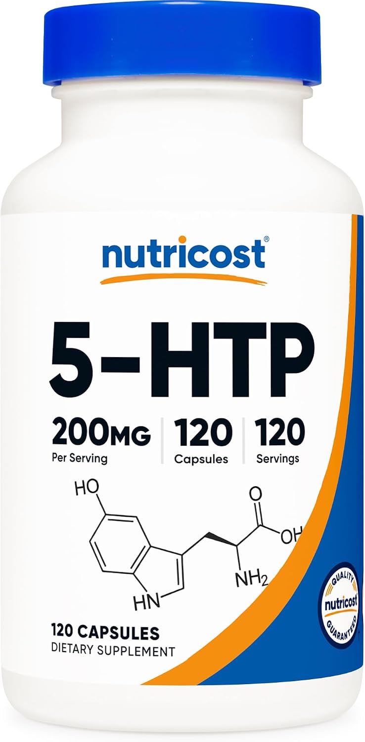 Nutricost 5-HTP 200mg, 60 Vegetarian Capsules – 5-Hydroxytryptophan Amino Acid Supplement - görsel 7