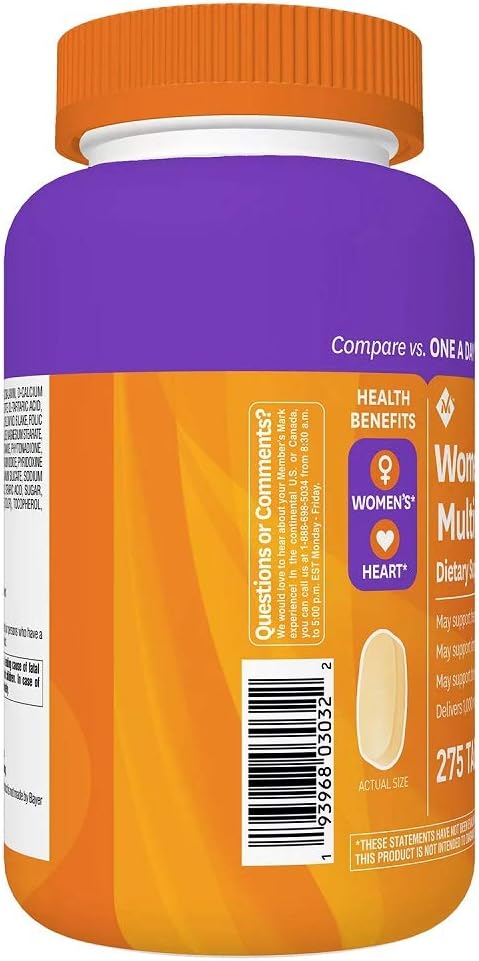 Members Mark Women's Daily Multivitamin (275 Tablets) - görsel 5