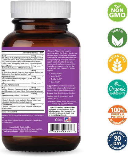 LifeEssence Women's Formula – The Master Multiple – 120 Tablets