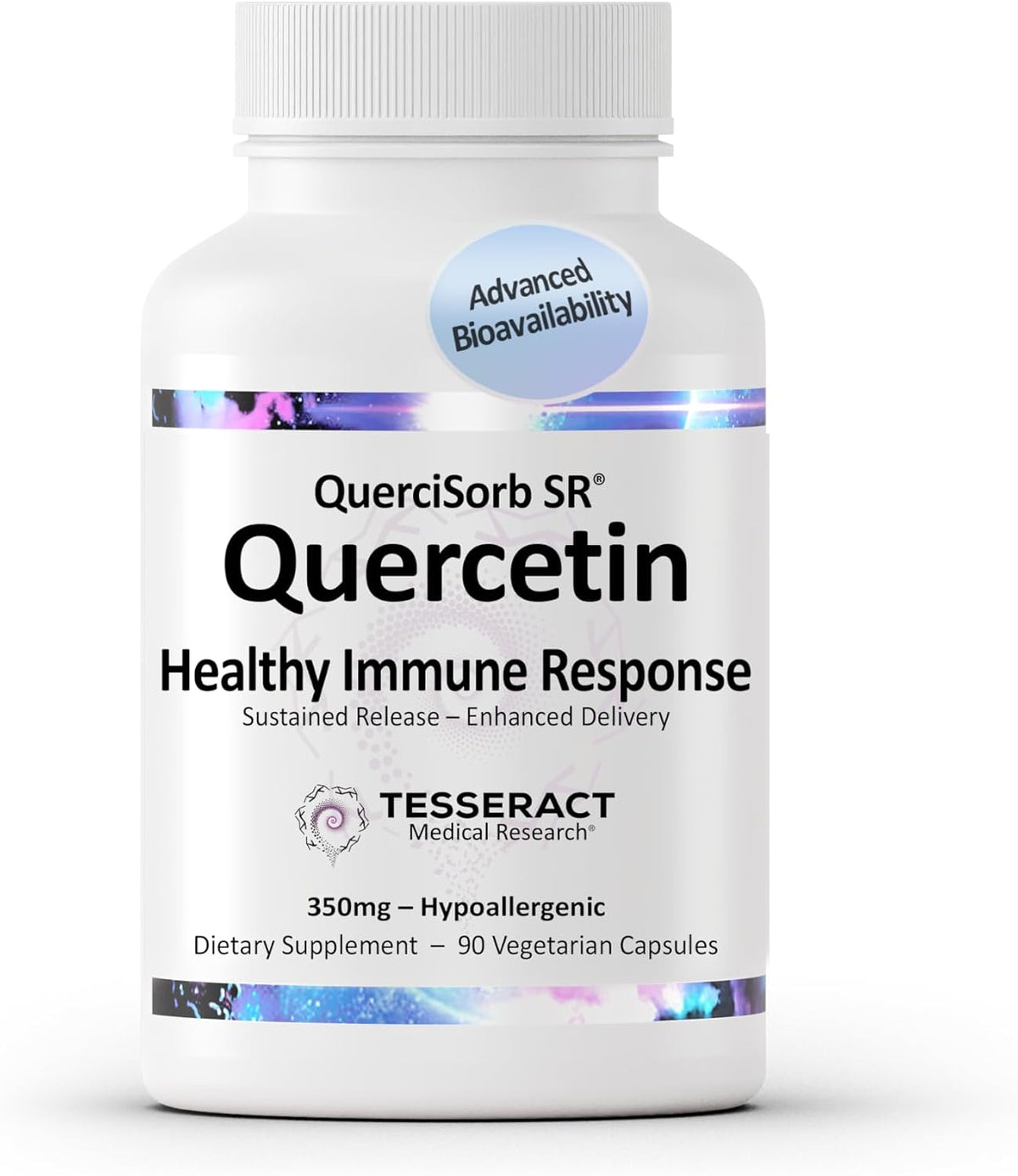 Tesseract Medical Research QuerciSorb SR – Sustained Release Quercetin Supplement, 400 mg, 90 Capsules - görsel 1