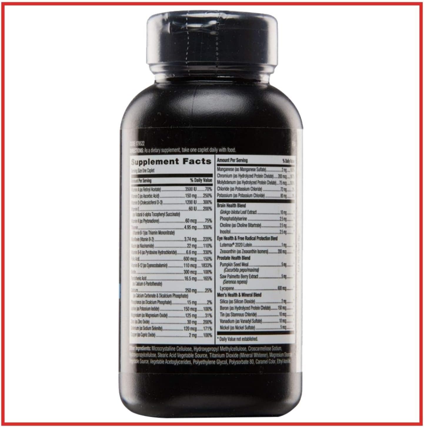 GNC Mega Men 50 Plus One Daily, 60 Capsules - görsel 3