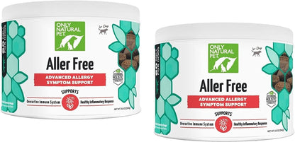 Only Natural Pet AllerFree Advanced Allergy Support for Dogs, 60 Count (Pack of 2)